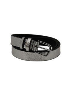 Curea Dama din Piele Naturala 1,8 cm argintiu