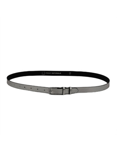 Curea Dama din Piele Naturala 1,8 cm argintiu