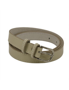 Curea Dama din Piele Naturala 1,8 cm crem