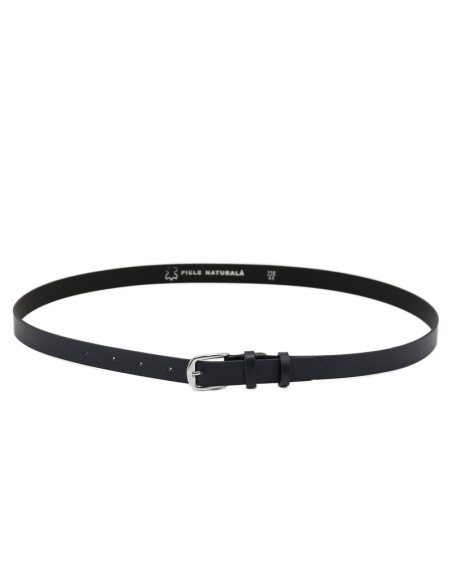 Curea Dama din Piele Naturala 1,8 cm bleumarin