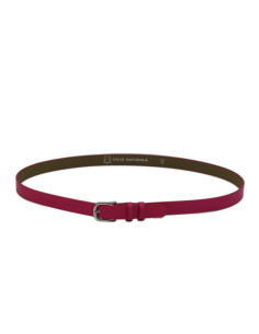 Curea Dama din Piele Naturala 1,8 cm fucsia 2