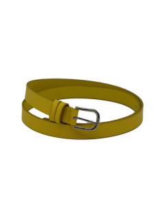 Curea Dama din Piele Naturala 1,8 cm galben
