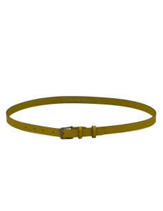 Curea Dama din Piele Naturala 1,8 cm galben 2