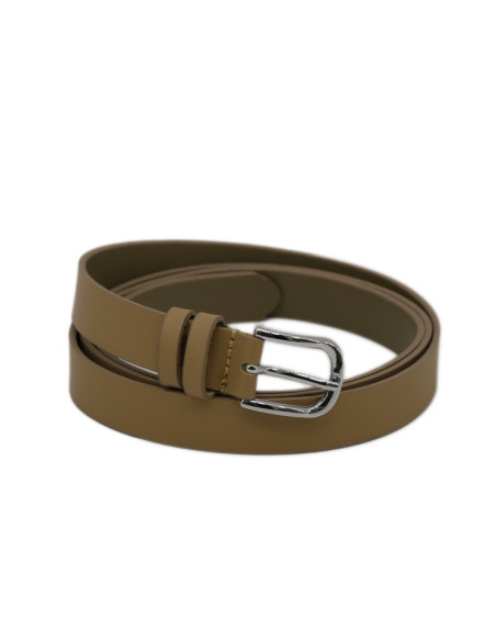 Curea Dama din Piele Naturala 1,8 cm taupe