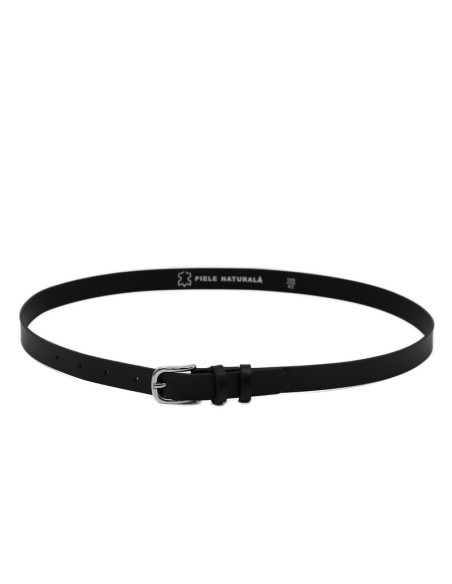 Curea Dama din Piele Naturala 1,8 cm negru