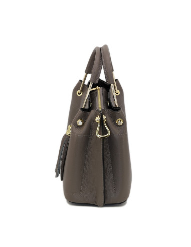 Geanta Piele Naturala Balyana Small taupe