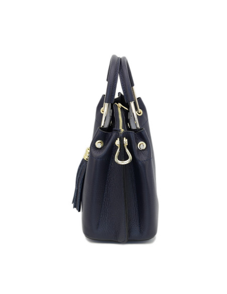 Geanta Piele Naturala Balyana Small bleumarin