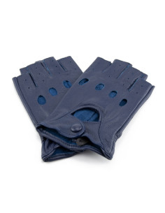 Manusi Piele Naturala de condus bleumarin