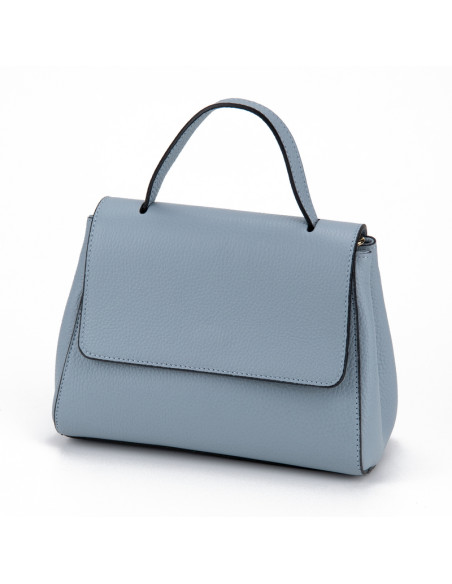 Geanta Piele Naturala Nelly baby blue