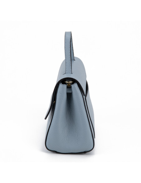 Geanta Piele Naturala Nelly baby blue