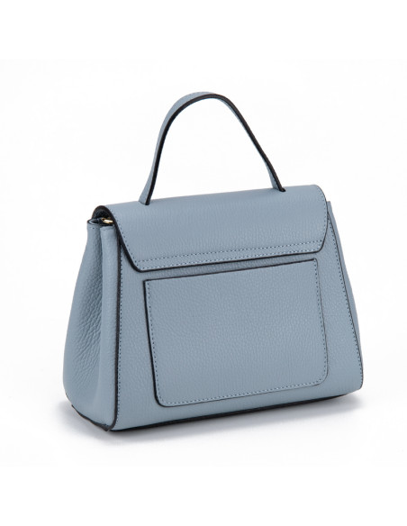 Geanta Piele Naturala Nelly baby blue