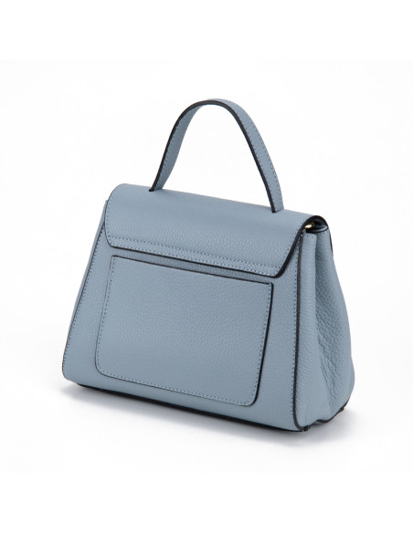 Geanta Piele Naturala Nelly baby blue