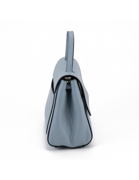 Geanta Piele Naturala Nelly baby blue
