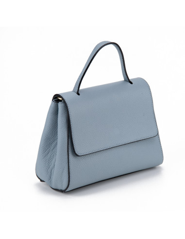 Geanta Piele Naturala Nelly baby blue