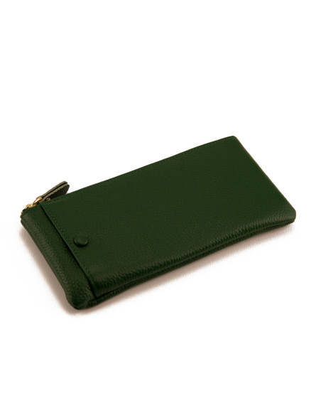 Portofel Piele Naturala slim verde