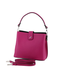 Geanta Piele Naturala Iglas fucsia