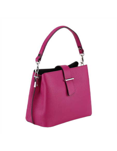 Geanta Piele Naturala Iglas fucsia