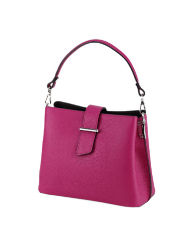 Geanta Piele Naturala Iglas fucsia