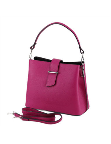 Geanta Piele Naturala Iglas fucsia