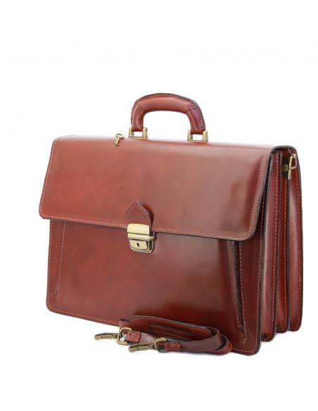 Servieta Piele Naturala Highclass maro pamant