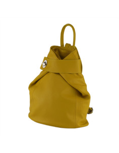 Rucsac Piele Naturala Ex BiG galben