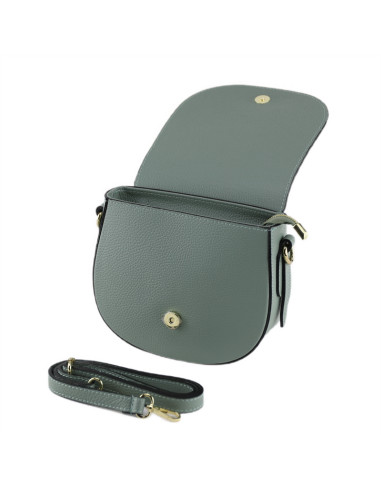 Borseta Piele Naturala Lakas verde marin