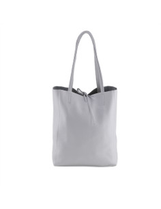 Geanta Piele Naturala Shopper Bag 2024 alb 2