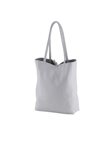 Geanta Piele Naturala Shopper Bag 2024 alb
