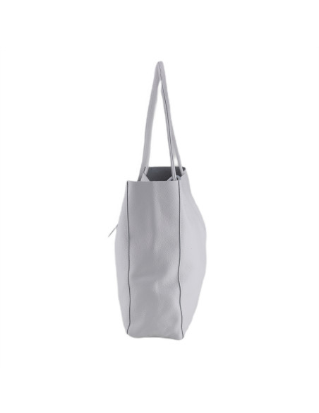 Geanta Piele Naturala Shopper Bag 2024 alb