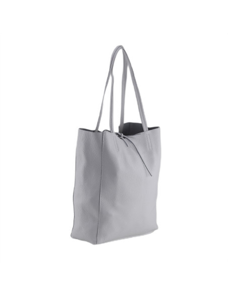 Geanta Piele Naturala Shopper Bag 2024 alb
