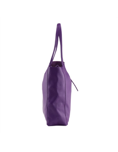 Geanta Piele Naturala Shopper Bag 2024 violet