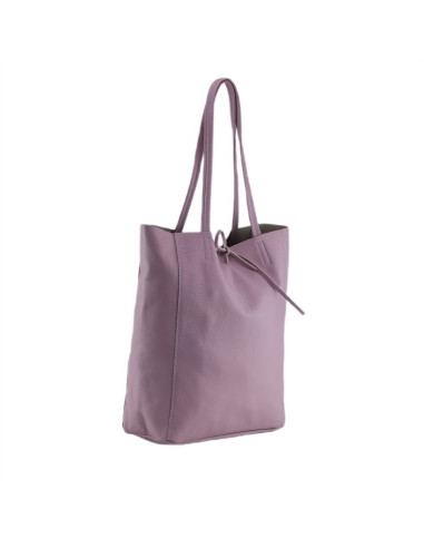 Geanta Piele Naturala Shopper Bag 2024 roz lila