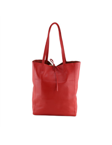 Geanta Piele Naturala Shopper Bag 2024 rosu