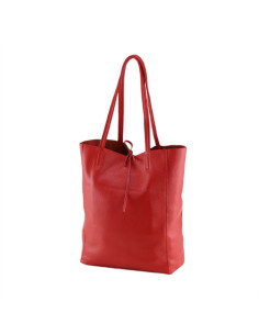 Geanta Piele Naturala Shopper Bag 2024 rosu