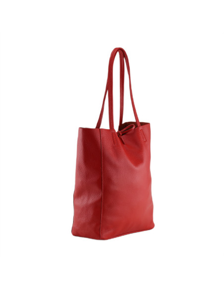 Geanta Piele Naturala Shopper Bag 2024 rosu