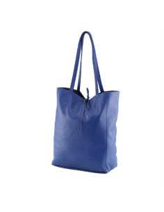Geanta Piele Naturala Shopper Bag 2024 albastru