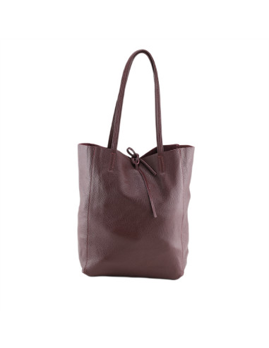 Geanta Piele Naturala Shopper Bag 2024 bordo