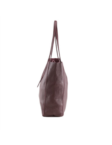 Geanta Piele Naturala Shopper Bag 2024 bordo