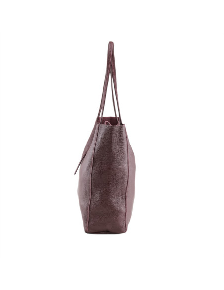 Geanta Piele Naturala Shopper Bag 2024 bordo