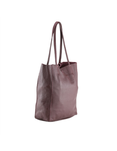 Geanta Piele Naturala Shopper Bag 2024 bordo