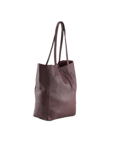 Geanta Piele Naturala Shopper Bag 2024 bordo