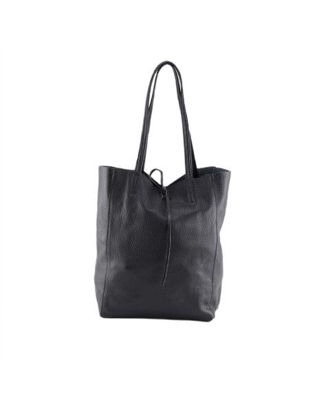 Geanta Piele Naturala Shopper Bag 2024 negru