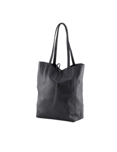 Geanta Piele Naturala Shopper Bag 2024 negru