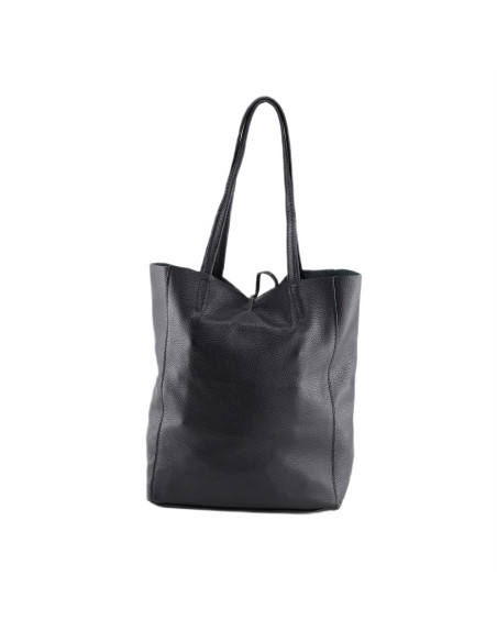 Geanta Piele Naturala Shopper Bag 2024 negru