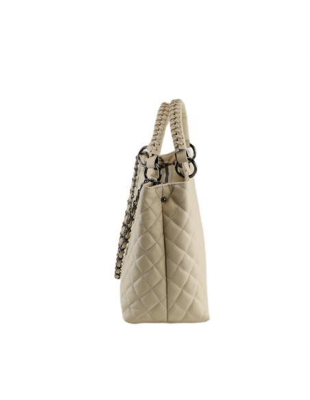 Geanta Piele Naturala Diamonds New 2024 crem