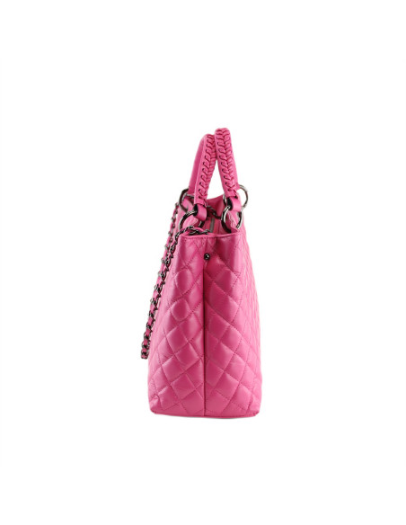 Geanta Piele Naturala Diamonds New 2024 fucsia