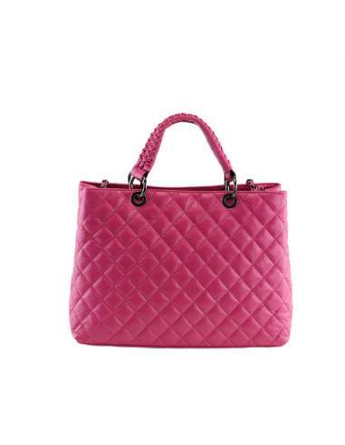 Geanta Piele Naturala Diamonds New 2024 fucsia