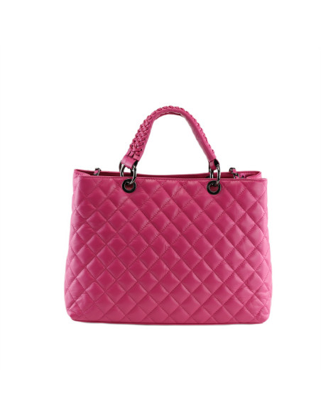 Geanta Piele Naturala Diamonds New 2024 fucsia