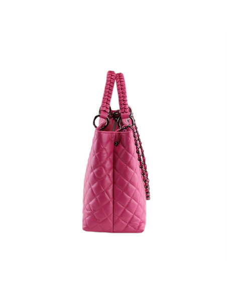 Geanta Piele Naturala Diamonds New 2024 fucsia