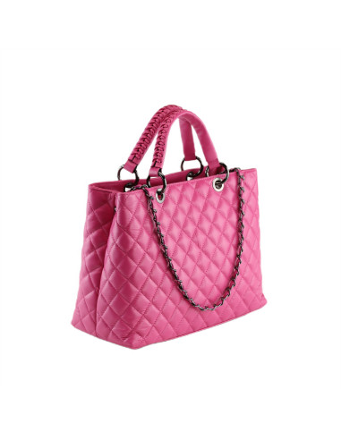 Geanta Piele Naturala Diamonds New 2024 fucsia